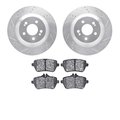 Dynamic Friction Co 7502-63079, Rotors-Drilled and Slotted-Silver with 5000 Advanced Brake Pads, Zinc Coated 7502-63079